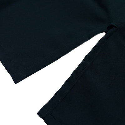 「薄型 普及木綿居合道衣 - 白・黒」 Iaidogi Backvent