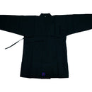 「薄型 普及木綿居合道衣 - 白・黒」 Made in Japan Iaidogi